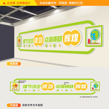 學(xué)校宣傳口號(hào)文化墻