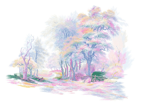 樹木風(fēng)景分層
