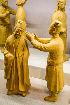 清朝人物雕刻