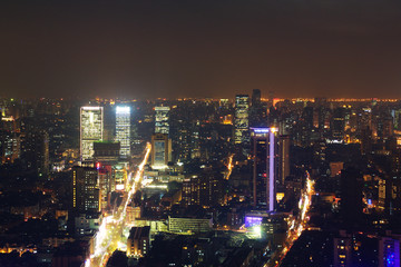 上海城市建筑风光夜景