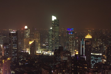 上海城市建筑风光夜景