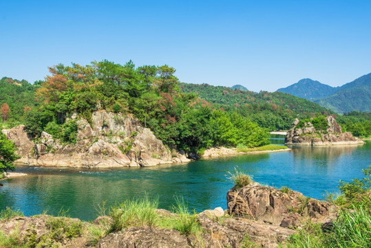 楠溪江山水 山水风景