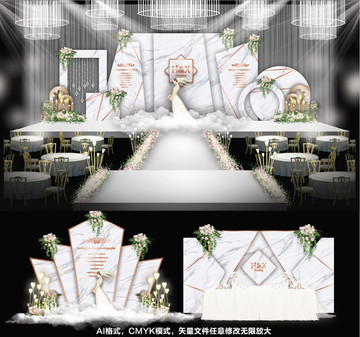 主題婚禮 婚禮設計 白色婚禮