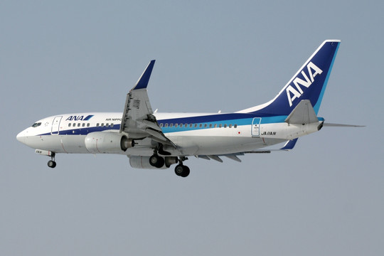 日本全日空 波音飞机 飞机降落