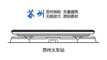 蘇州地標 蘇州素材 蘇州火車站