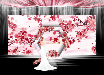 紅色大理石婚禮