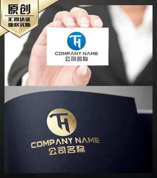 TH字母 LOGO 标志