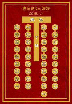 婚禮席位圖