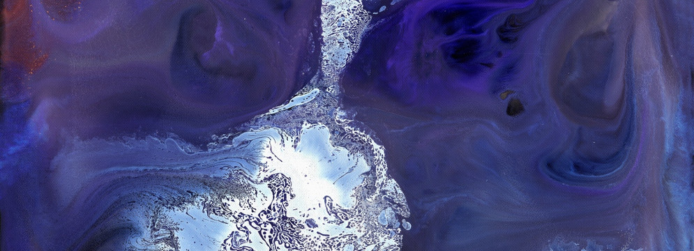 流彩水墨畫
