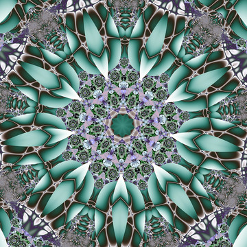 圓形立體花紋圖案
