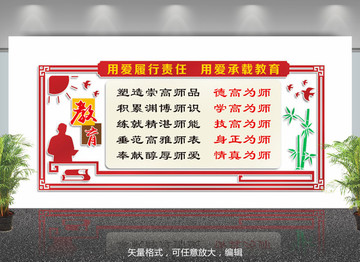 教師文化墻 師德文化