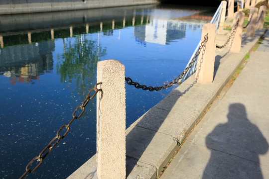 栏杆 铁锁链