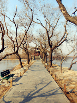 颐和园 北京 昆明湖西堤