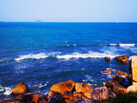 海水海岛和海滩