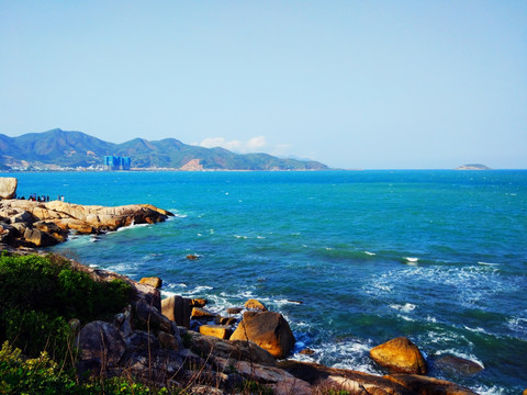 海水海岛和海滩