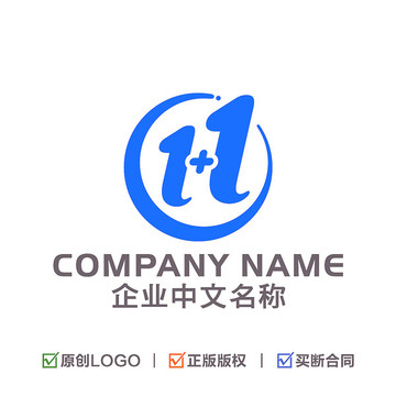 字母H 数字1 企业LOGO