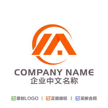 字母M 地产建筑LOGO