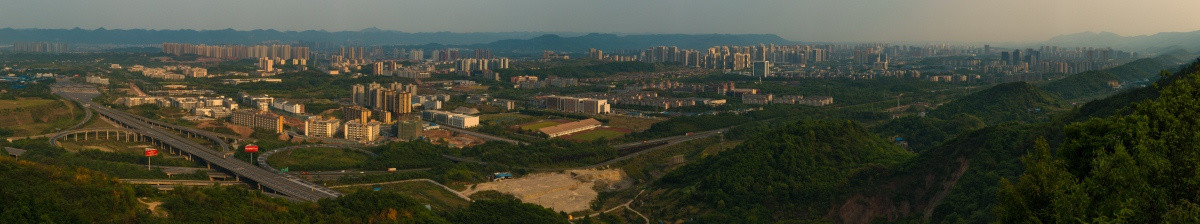 重庆陈家桥大学城鸟瞰全景