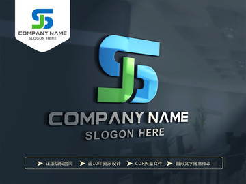 JS字母LOGO JS字母标志