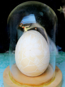 蛋雕艺术品