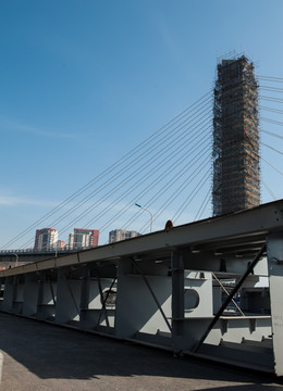 高架桥建设 工地