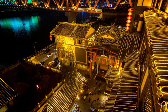 重庆洪崖洞夜景