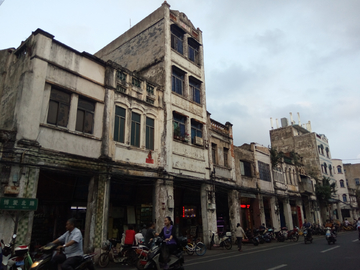 海口老街风景 黄昏暮色