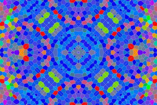 染色玻璃拼花背景