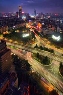 佛山城市风光夜景