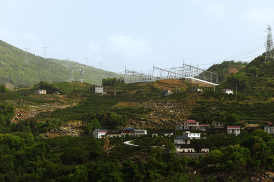 水布坪电站 山区风景