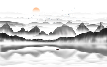 山水畫(huà) 寫(xiě)意山水畫(huà) 境意山水