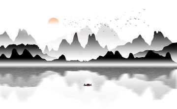 山水畫(huà) 寫(xiě)意山水畫(huà) 境意山水