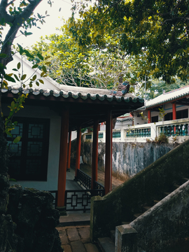 古典建筑风景 海口五公祠