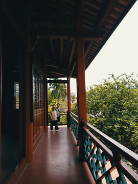 古典建筑风景 海口五公祠