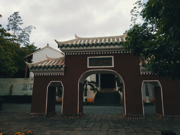 古典建筑风景 海口五公祠