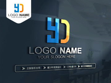 YD字母 Y字母 LOGO設(shè)計