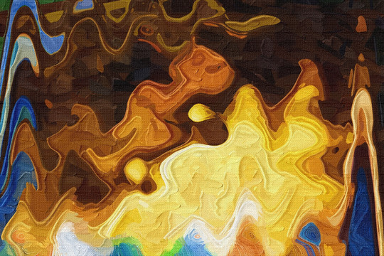 抽象油畫