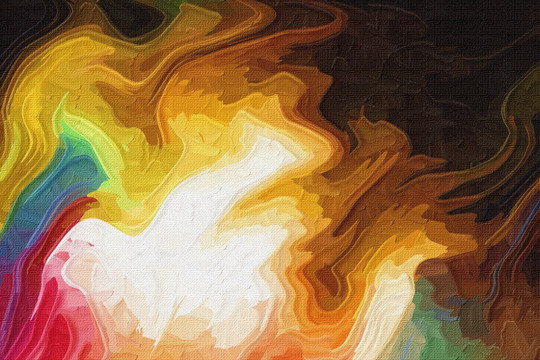 抽象油畫