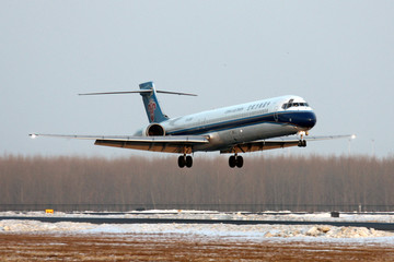 中国南方航空 飞机降落