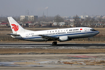 中国国际航空公司 飞机降落