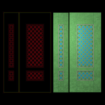 鏤空子母門板