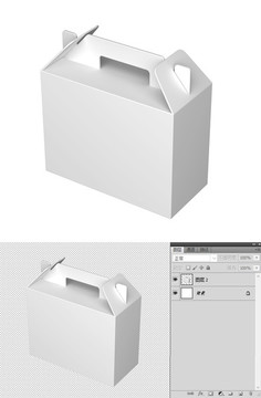 包装效果图 效果图 手提式包装