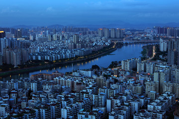 惠州城市建筑风光夜景