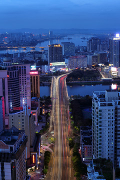 惠州城市建筑风光夜景