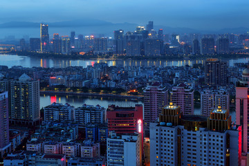 惠州城市建筑风光夜景
