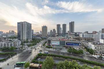 武漢早晨街景