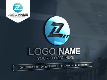 Z字母 ZL字母 LOGO设计