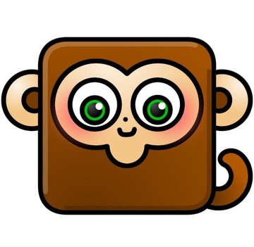 小猴子 簡(jiǎn)筆畫(huà) 矢量素材