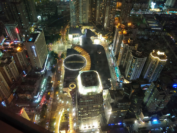 深圳夜景 地王大厦俯拍