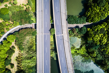 都市公路俯瞰 